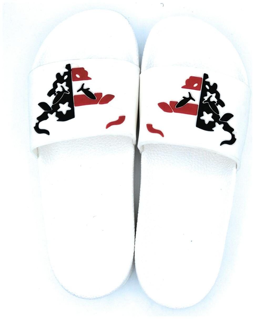 

KAPANI FASHION Men White Sliders - 1 Pair
