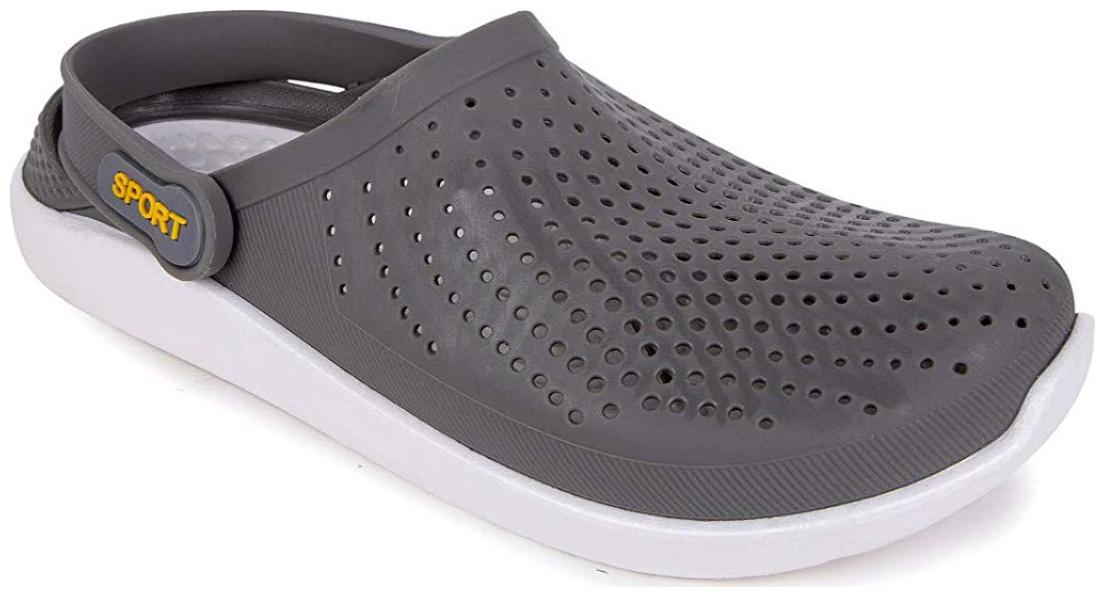 

KAPANI FASHION Men Grey Clogs