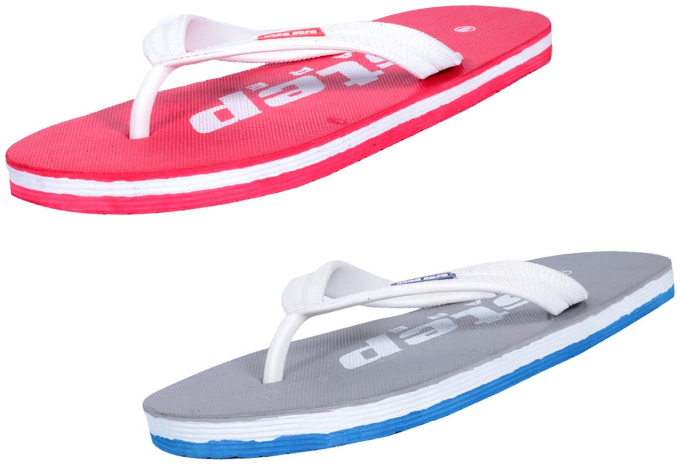

KAVYA Men Step Care Flip Flop House Slipper and Hawaai Chappal-(Pack of 2)