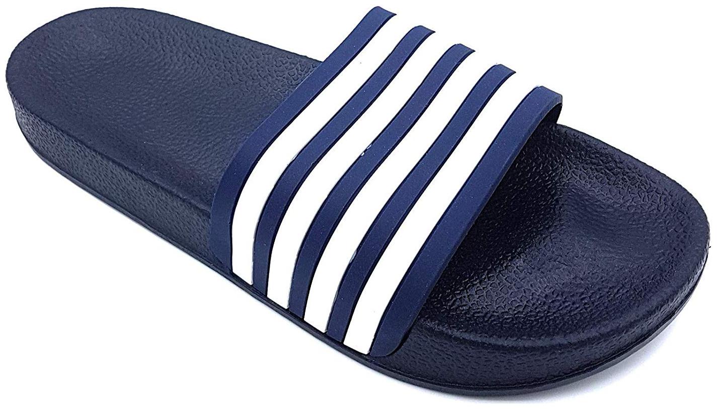 

KAVYA Men Stripped Slide Slider Slippers (Pack of 1)