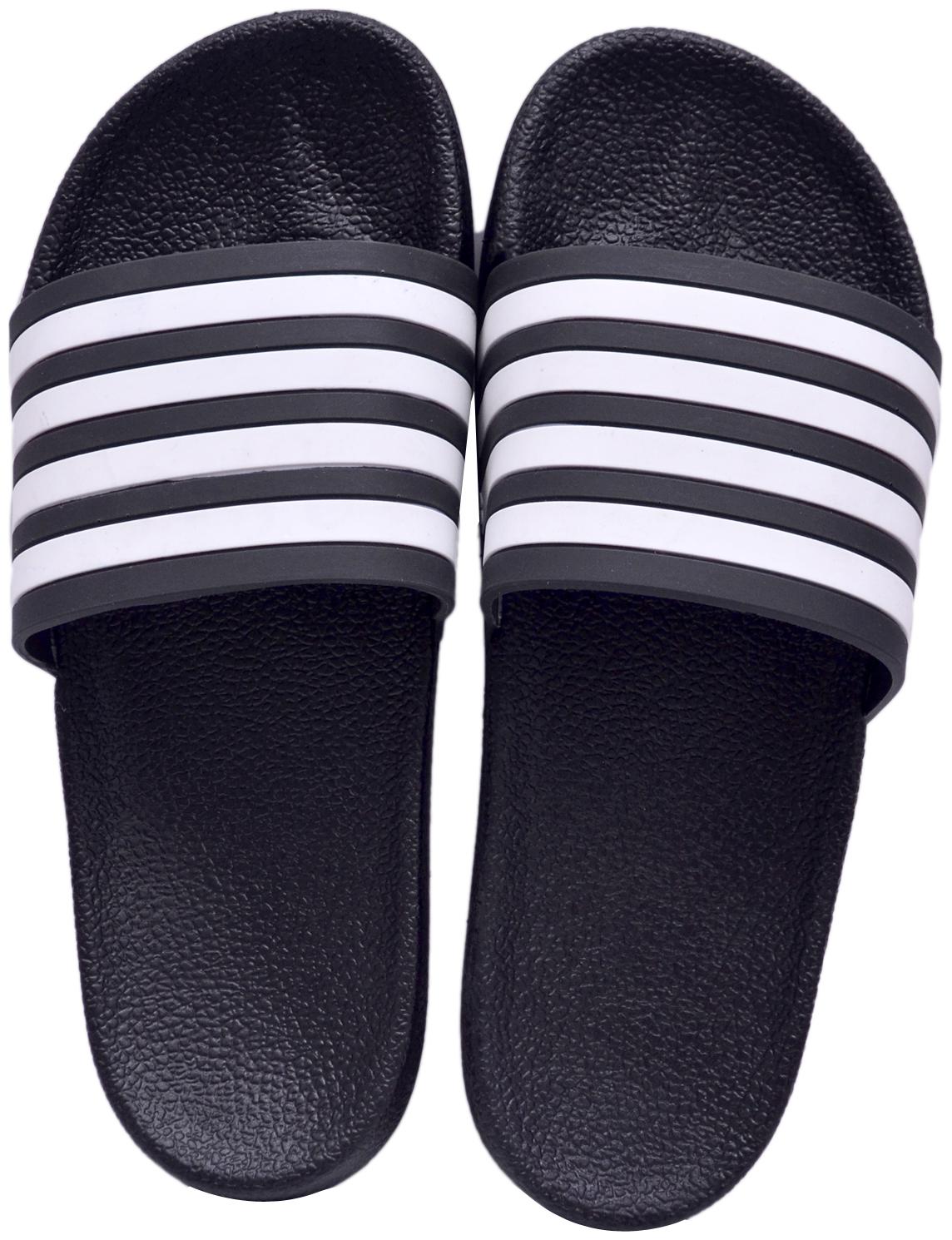 

KAVYA Men Stripped Slide Slider Slippers (Pack of 1)