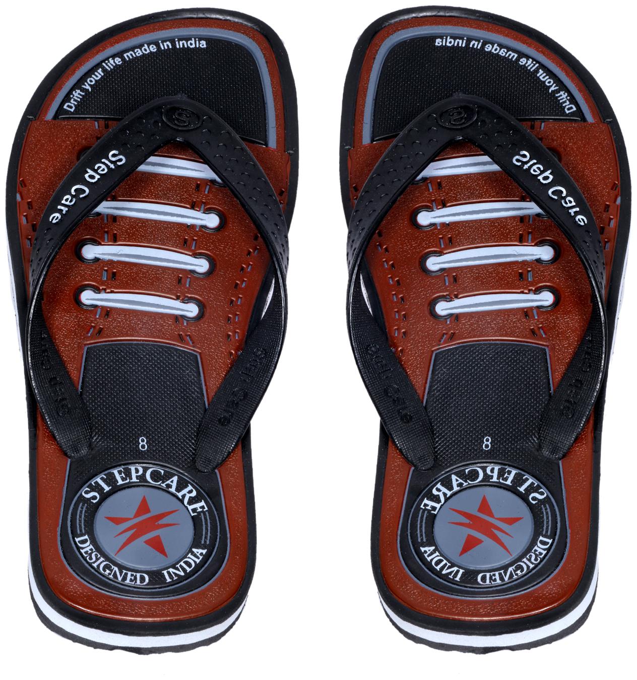 

KAVYA Men Step Care Flip Flop House Slipper and Hawaai Chappal-(Pack of 1)