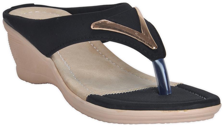 

Khadim s Black Wedges