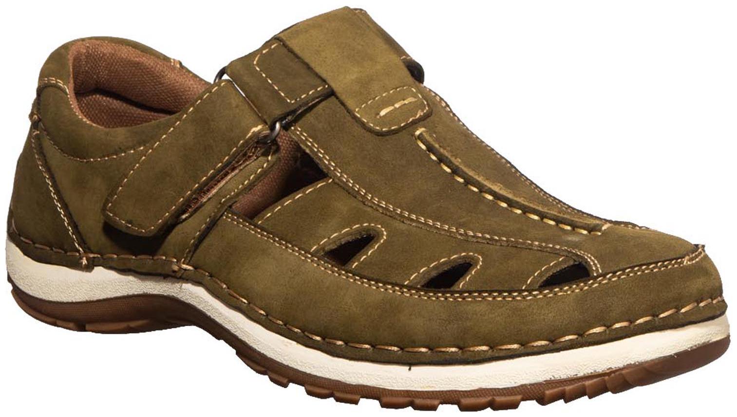 

Khadim s British Walkers Men s Olive Lifestyle Dress Sandal