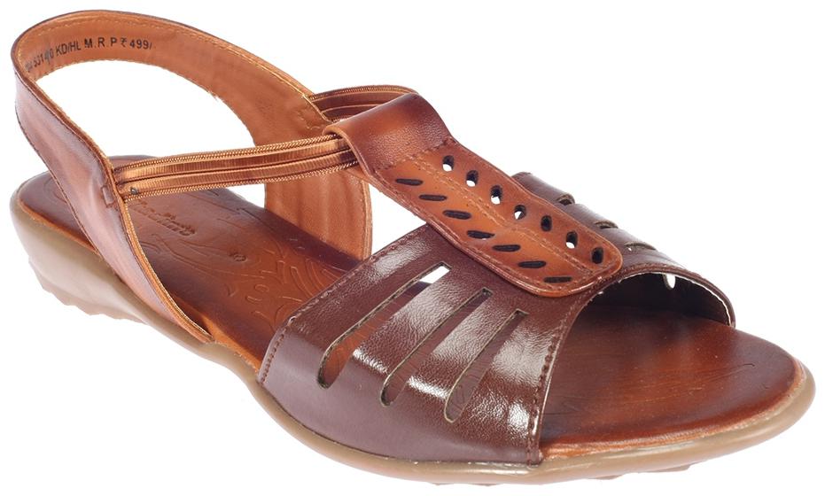 

Khadim s Brown Flat Sandal