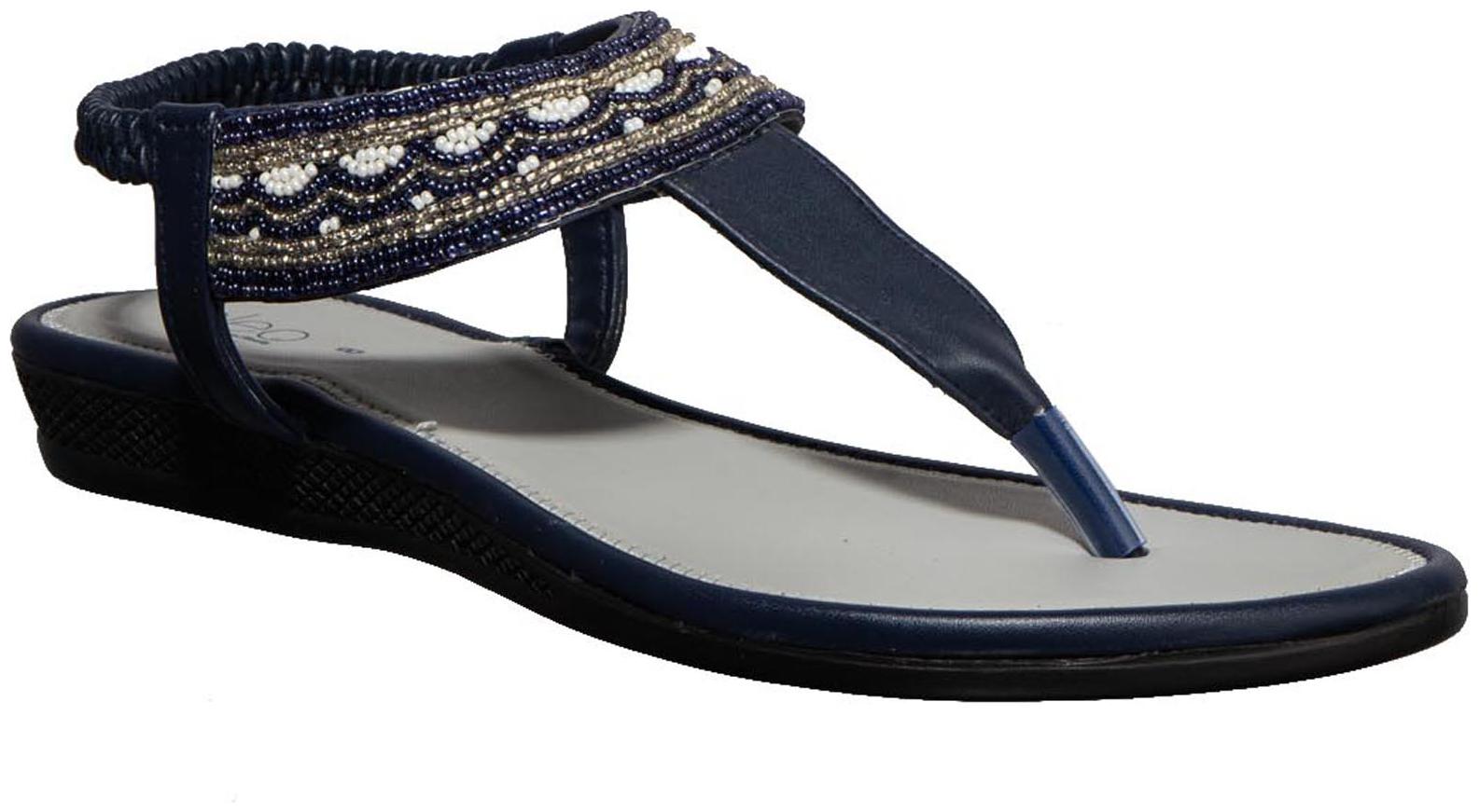 

Khadim s Women Blue T-Strap Flats
