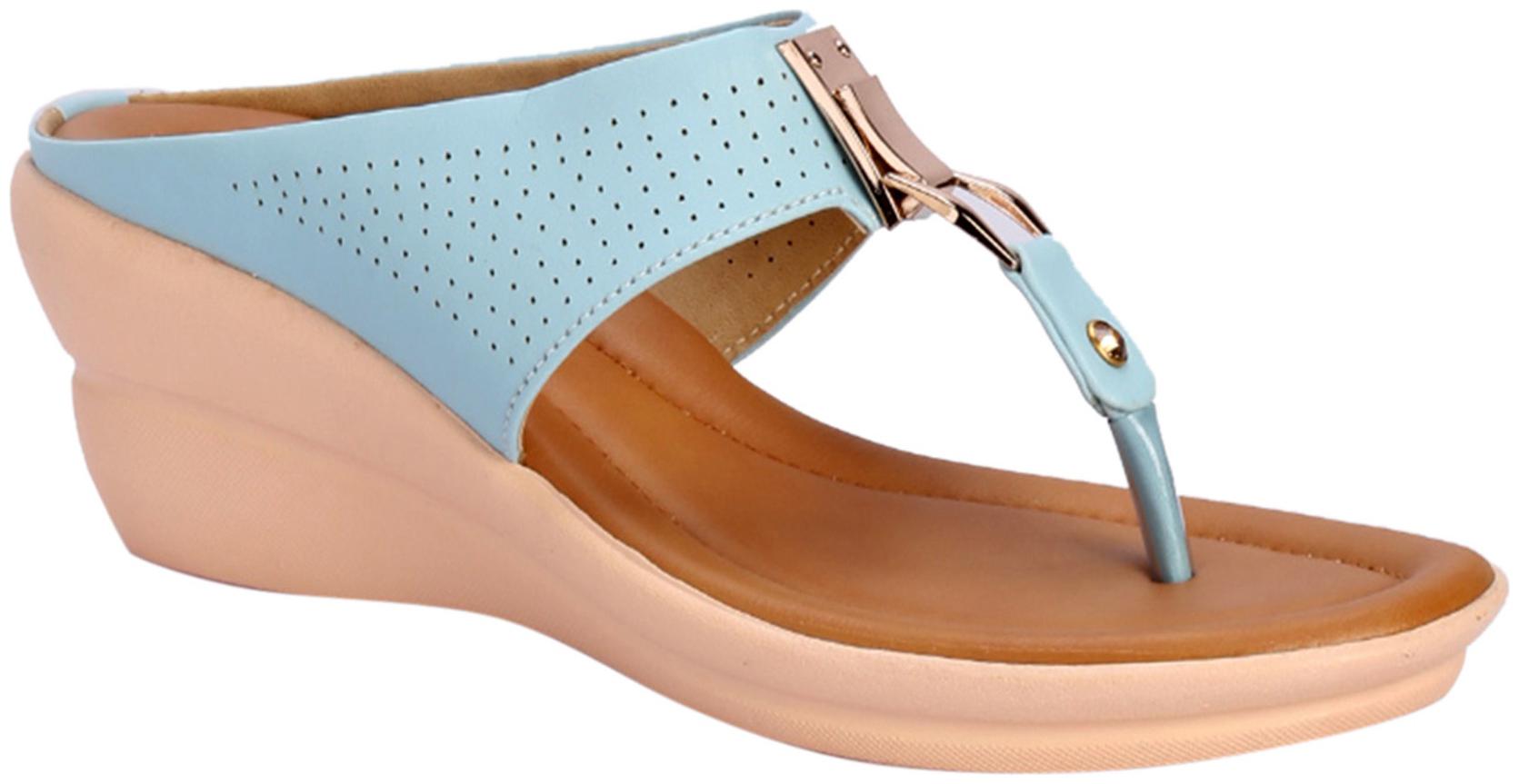 

Khadim s Women Blue Wedges