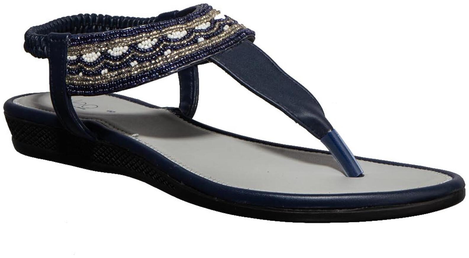 

Khadim s Women Blue T-Strap Flats