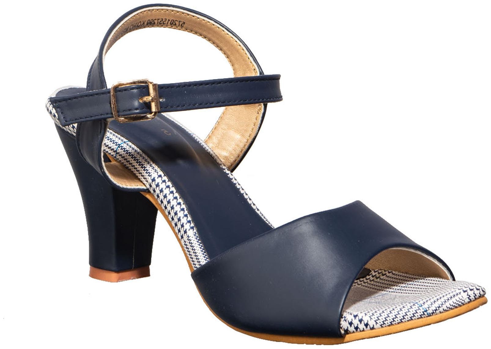 

Khadim s Cleo Women Navy Casual Heel Sandal