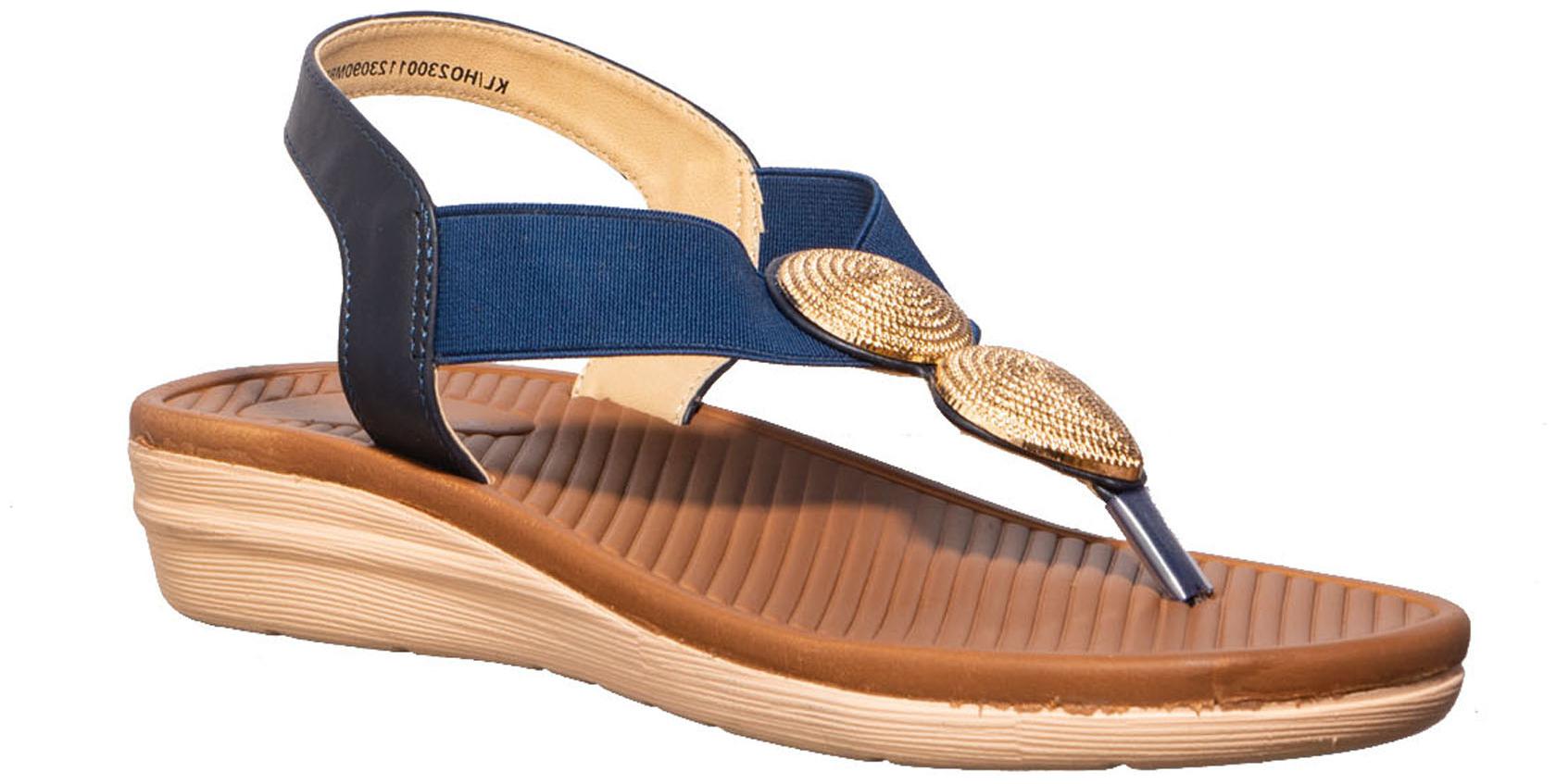 

Khadim s Cleo Women Navy Casual Strap-On Sandal