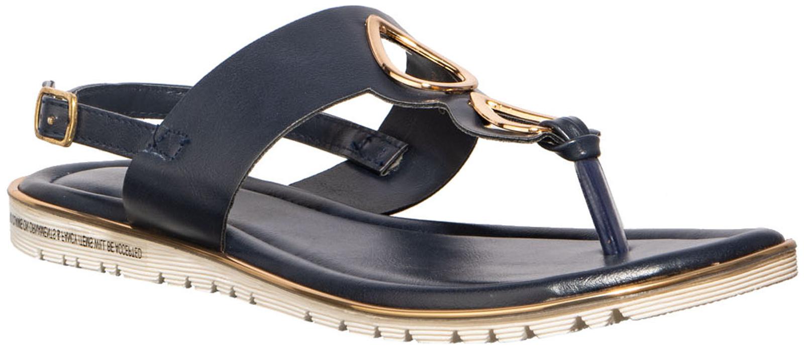 

Khadim s Cleo Women Navy Blue Casual Strap-On Sandal