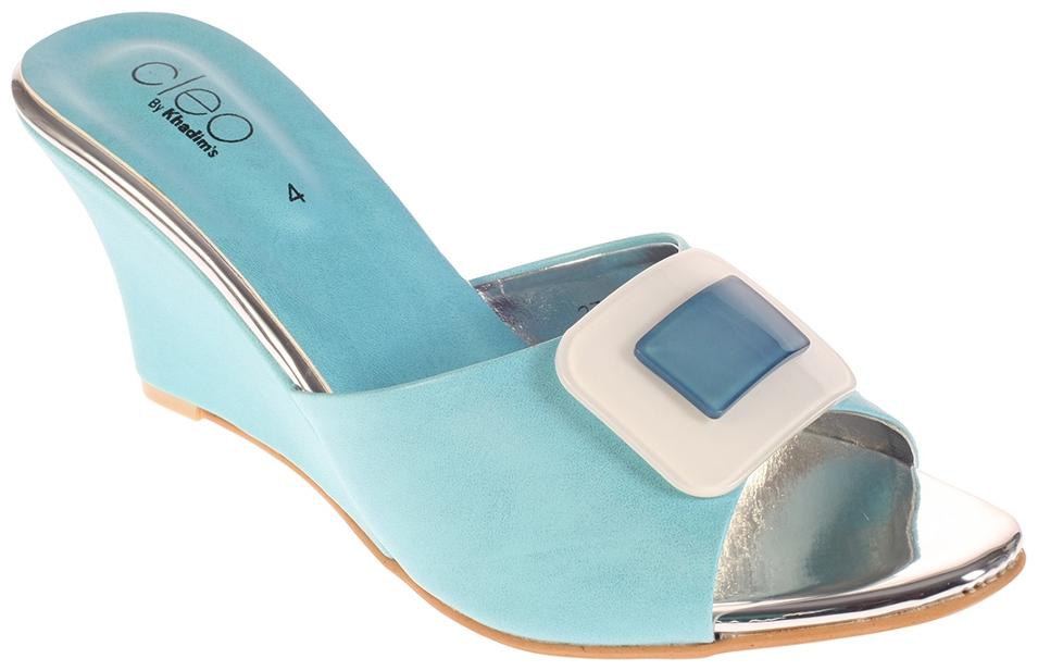 

Khadim s Blue Wedges