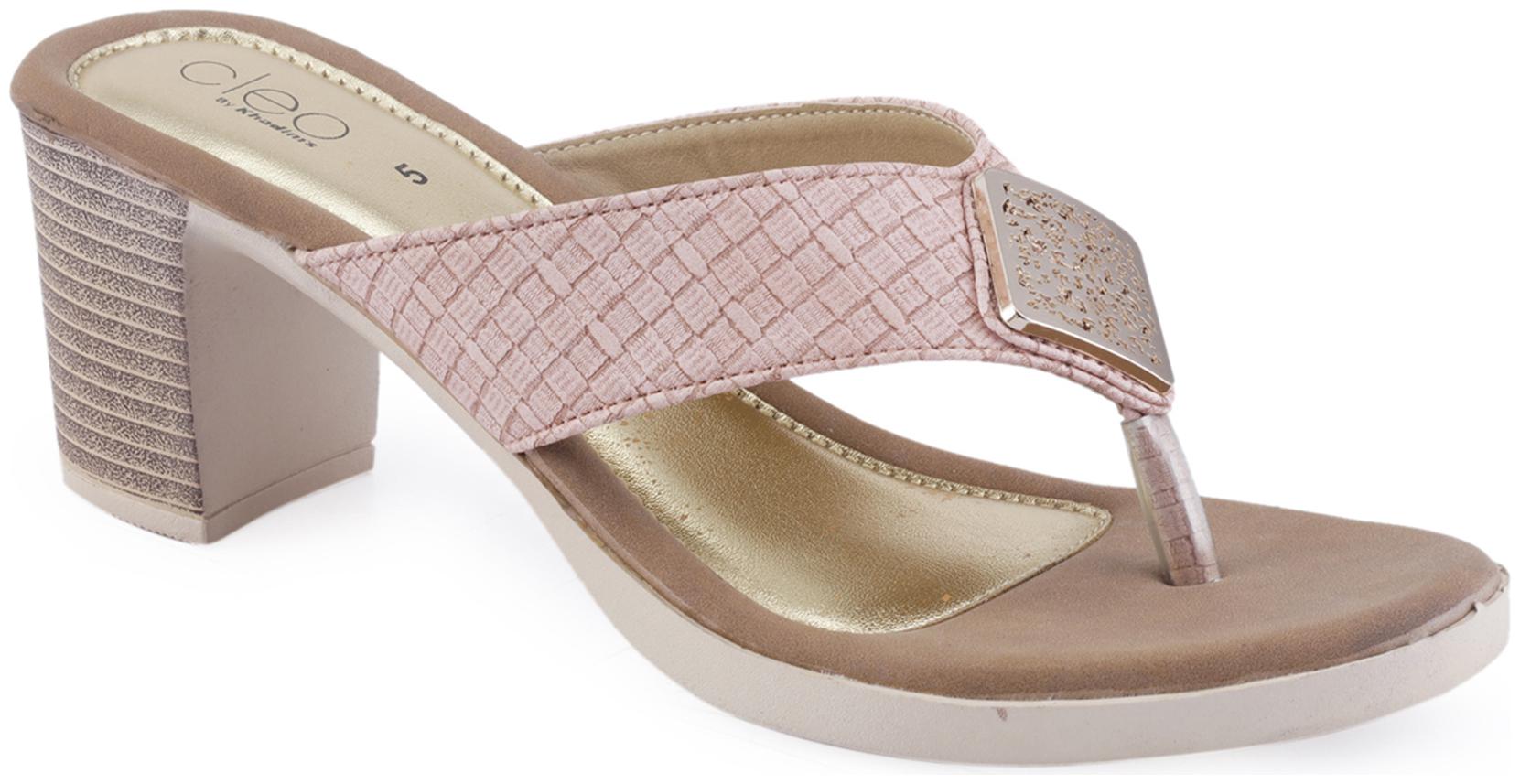 

Khadim s Cleo Women s Peach Heel Sandal