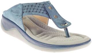 Khadim's T-Strap Flats For Women ( Blue )