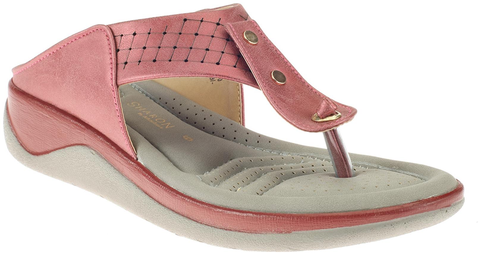 

Khadim s Women Pink T-Strap Flats