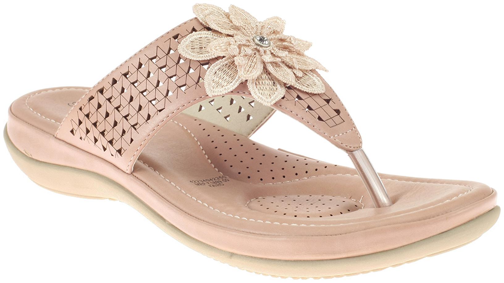 

Khadim s Women Pink T-Strap Flats