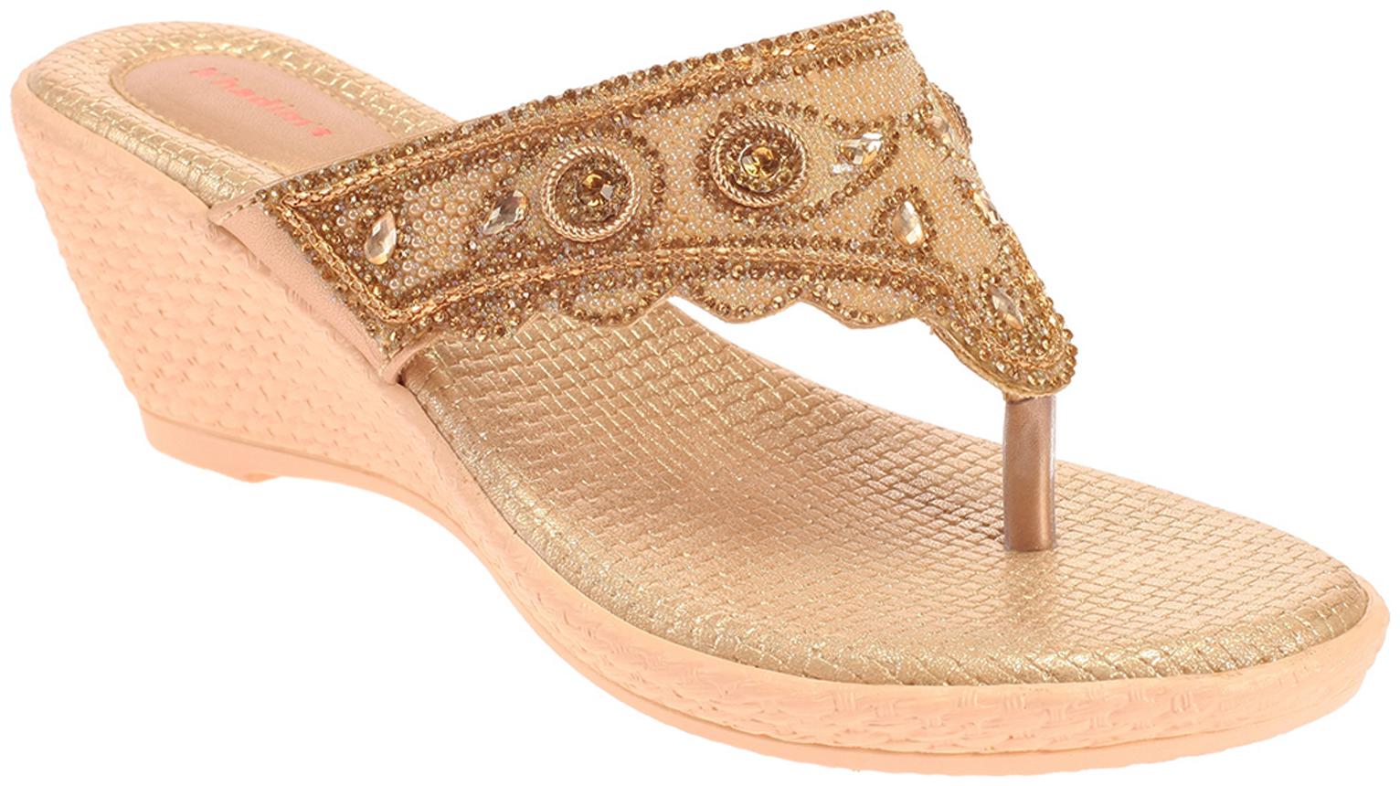 

Khadim s Khadim s Women Rose Gold Ethnic Heel Sandal