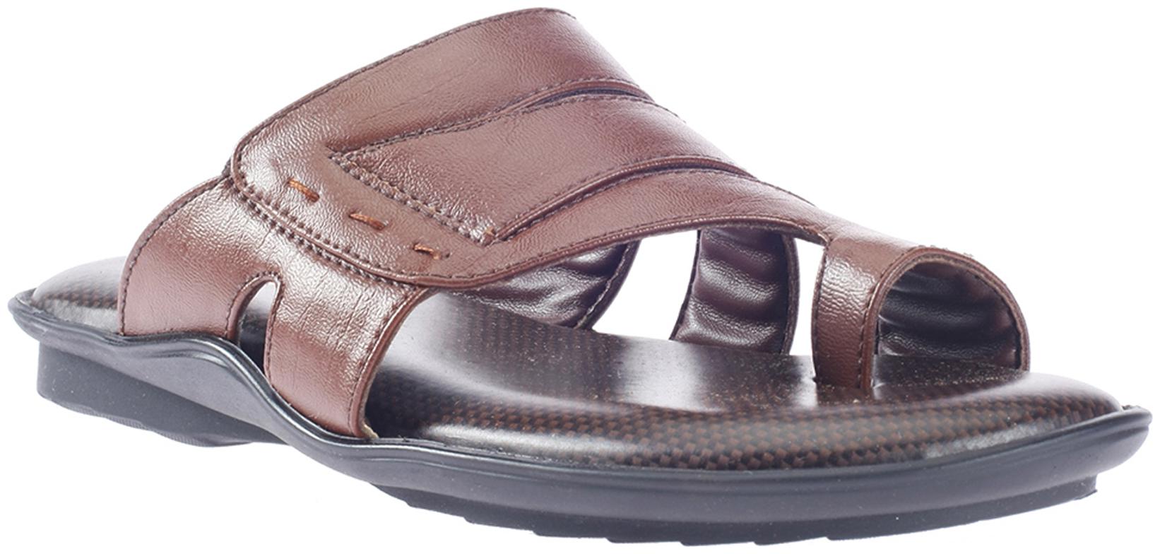 

Khadim s Lazard Men Brown Casual Slip-On Sandal