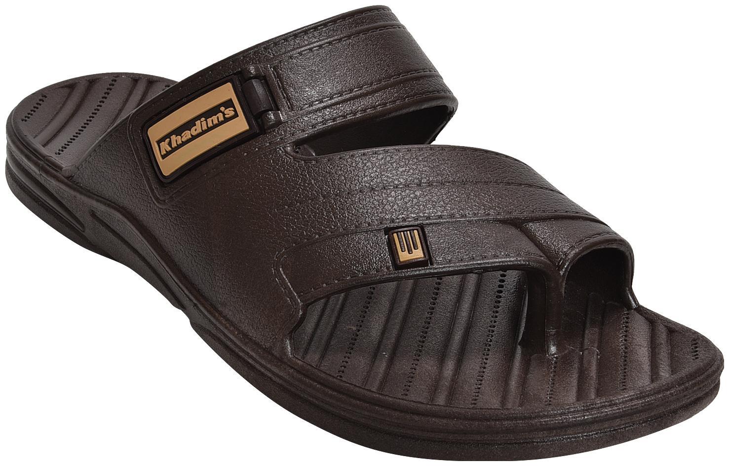 

Khadim s Men Brown Casual Slip-On Sandal