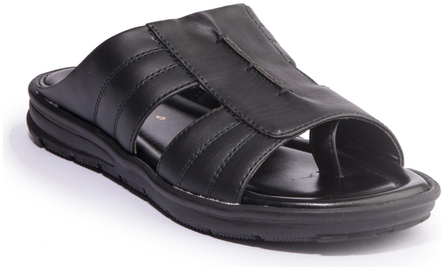

Khadim s Men Black Casual Slip-On Sandal