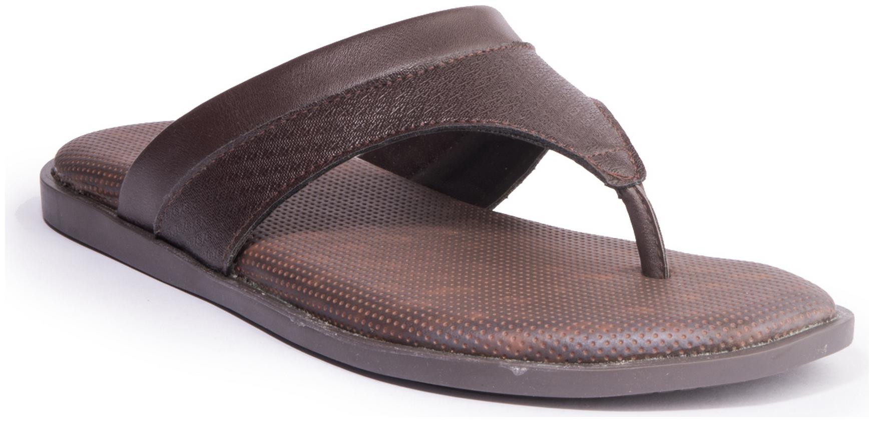 

Khadim s Men Brown Casual Slip-On Sandal