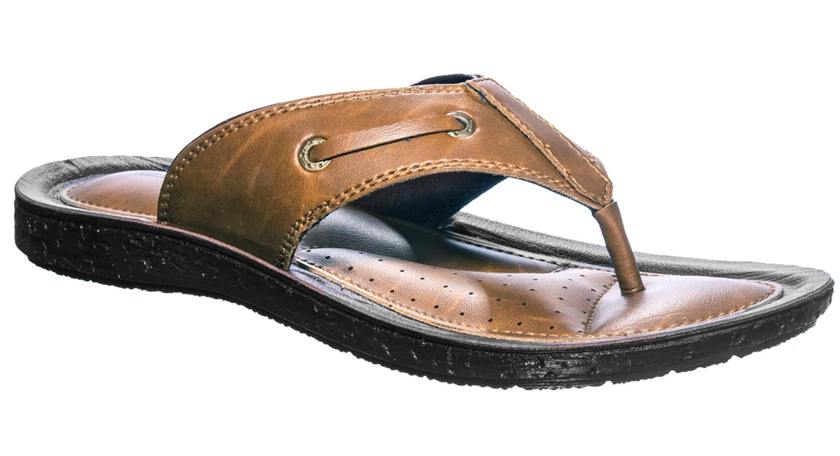 

Khadim s Men Brown Casual Slip-On Sandal