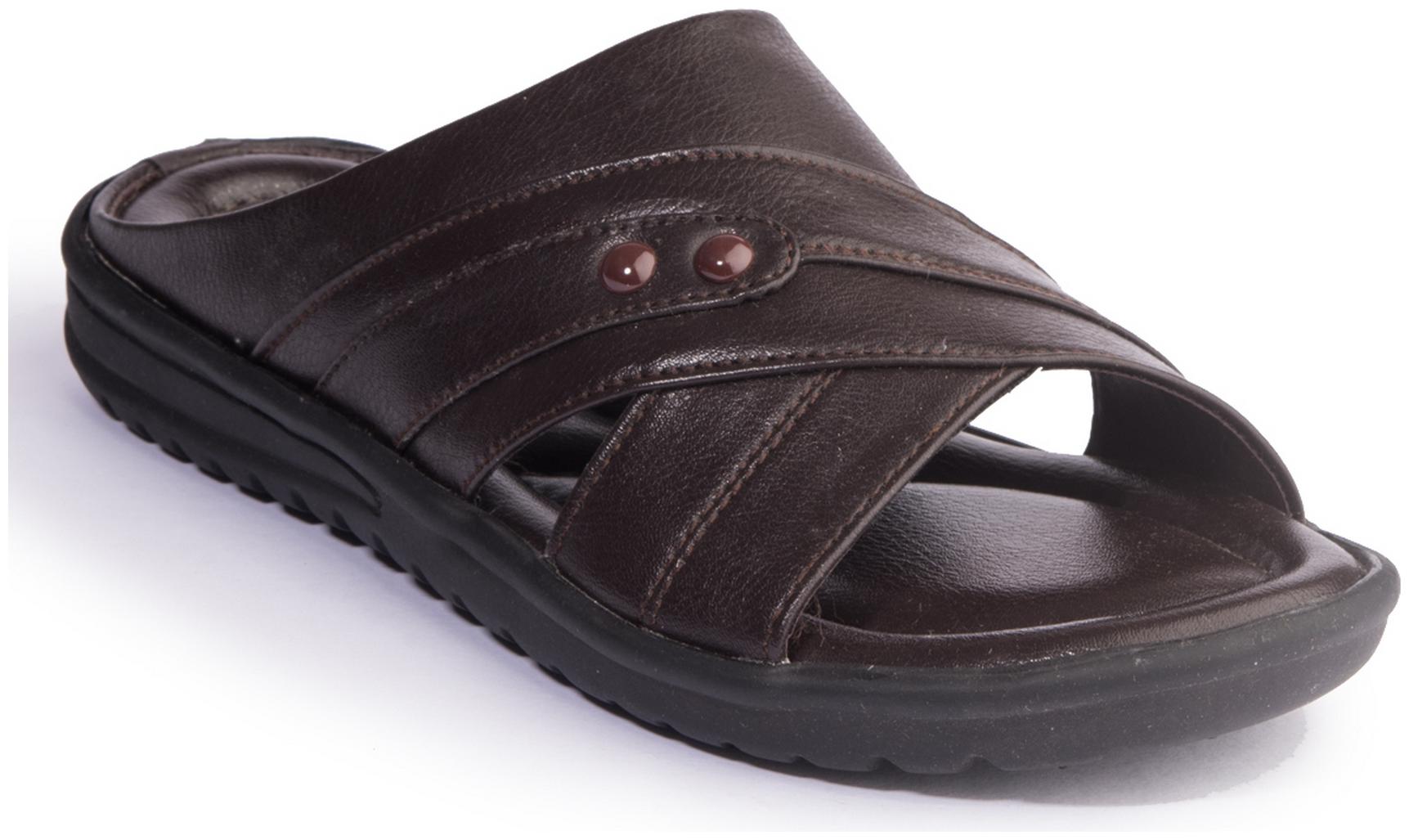 

Khadim s Men Brown Casual Slip-On Sandal