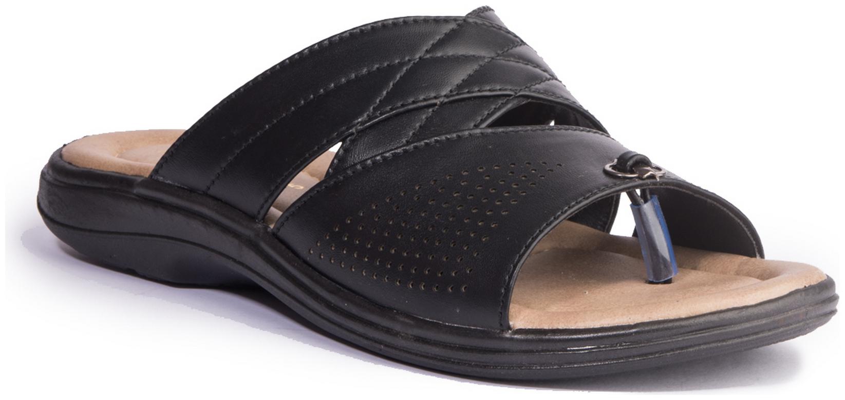 

Khadim s Men Black Casual Slip-On Sandal