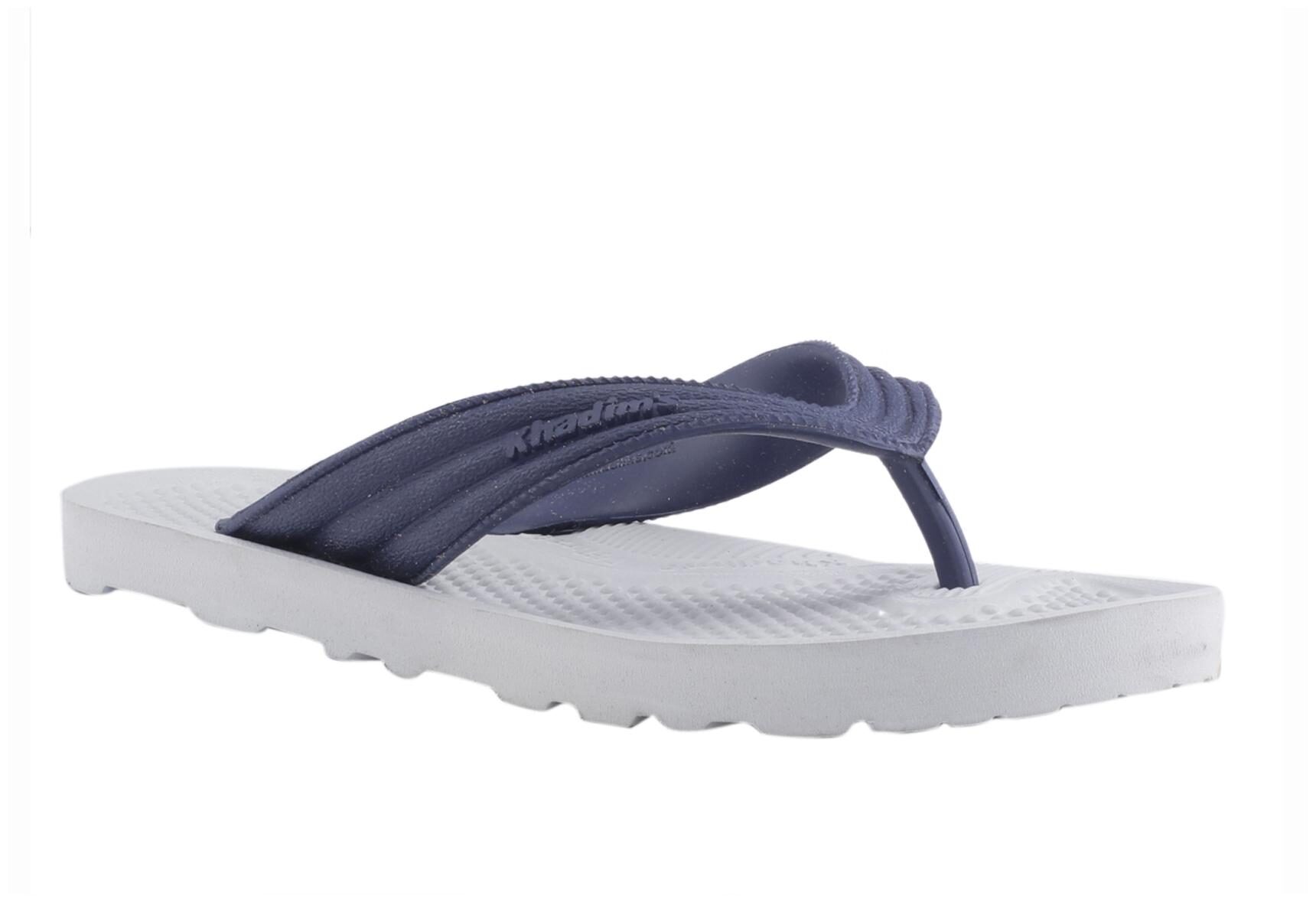 

Khadim s Men Grey Blue Flip-Flops - 1 Pair