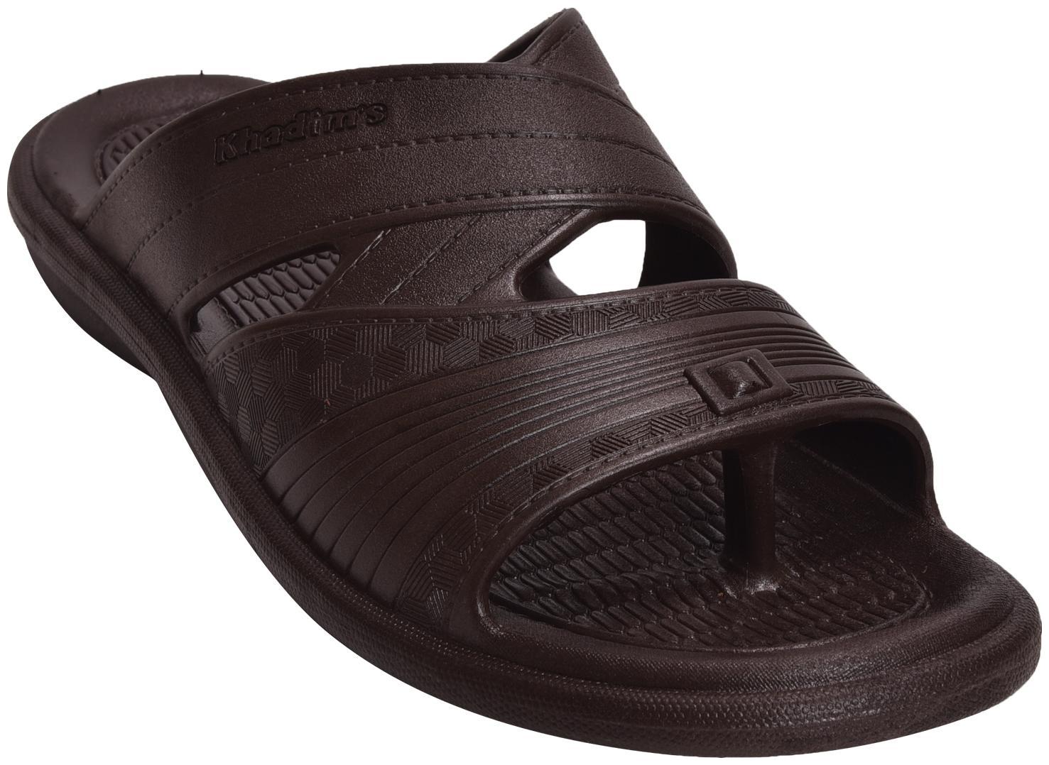 

Khadim s Men Brown Casual Slip-On Sandal