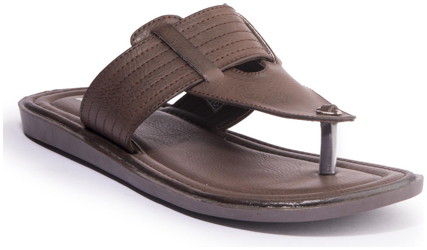 

Khadim s Men Brown Casual Slip-On Sandal