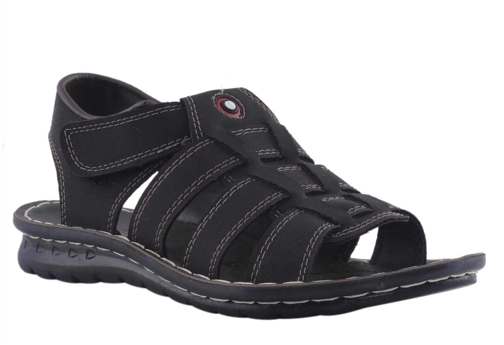 

Khadim s Men Brown Black Sandals