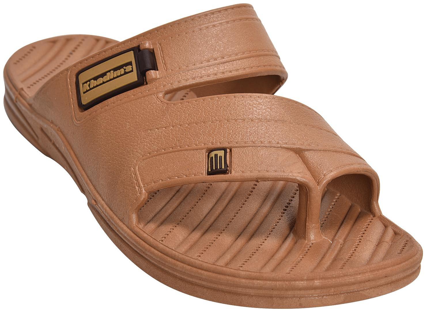 

Khadim s Men Tan Casual Slip-On Sandal