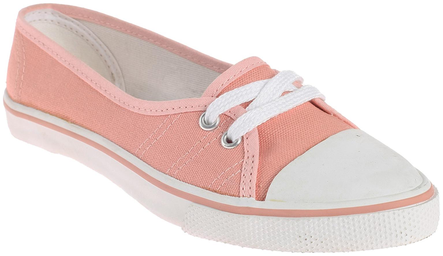 

Khadim s Women Peach Canvas Shoes