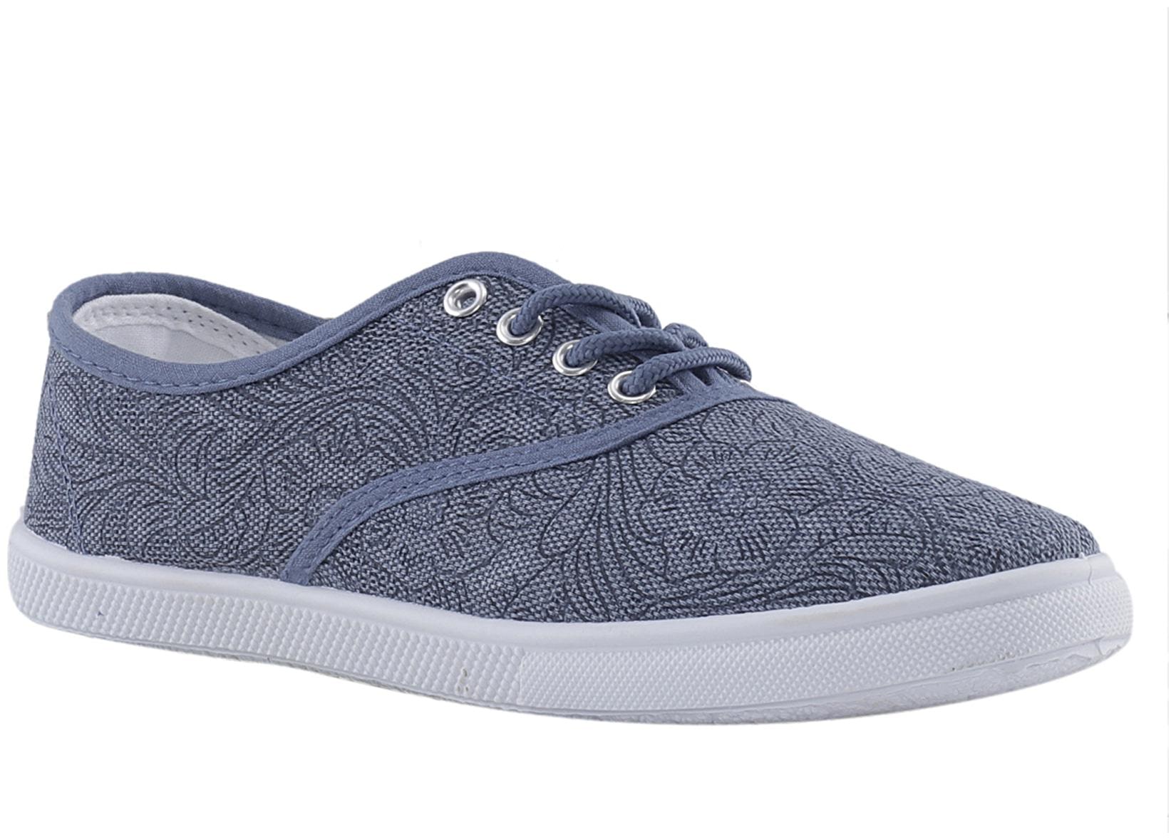 

Khadim s Women Blue Canvas Shoes