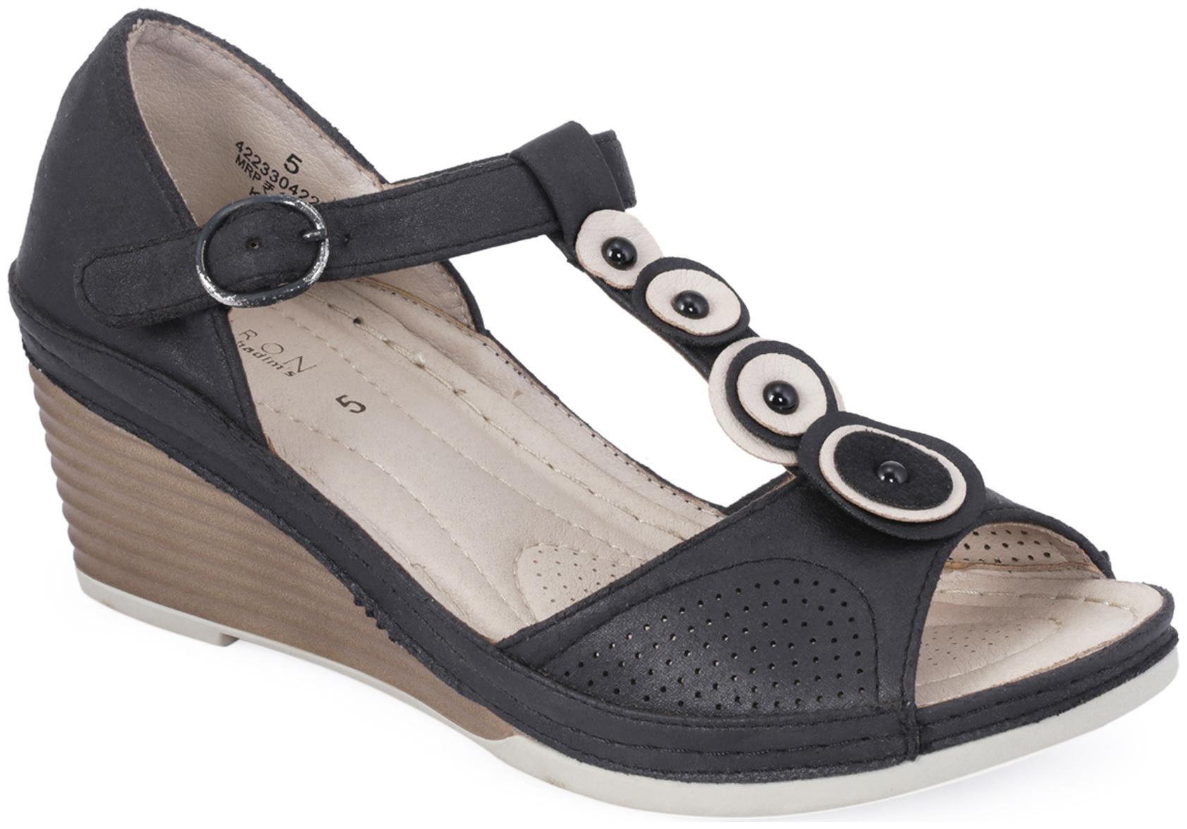 

Khadim s Sharon Women s Black Heel Sandal