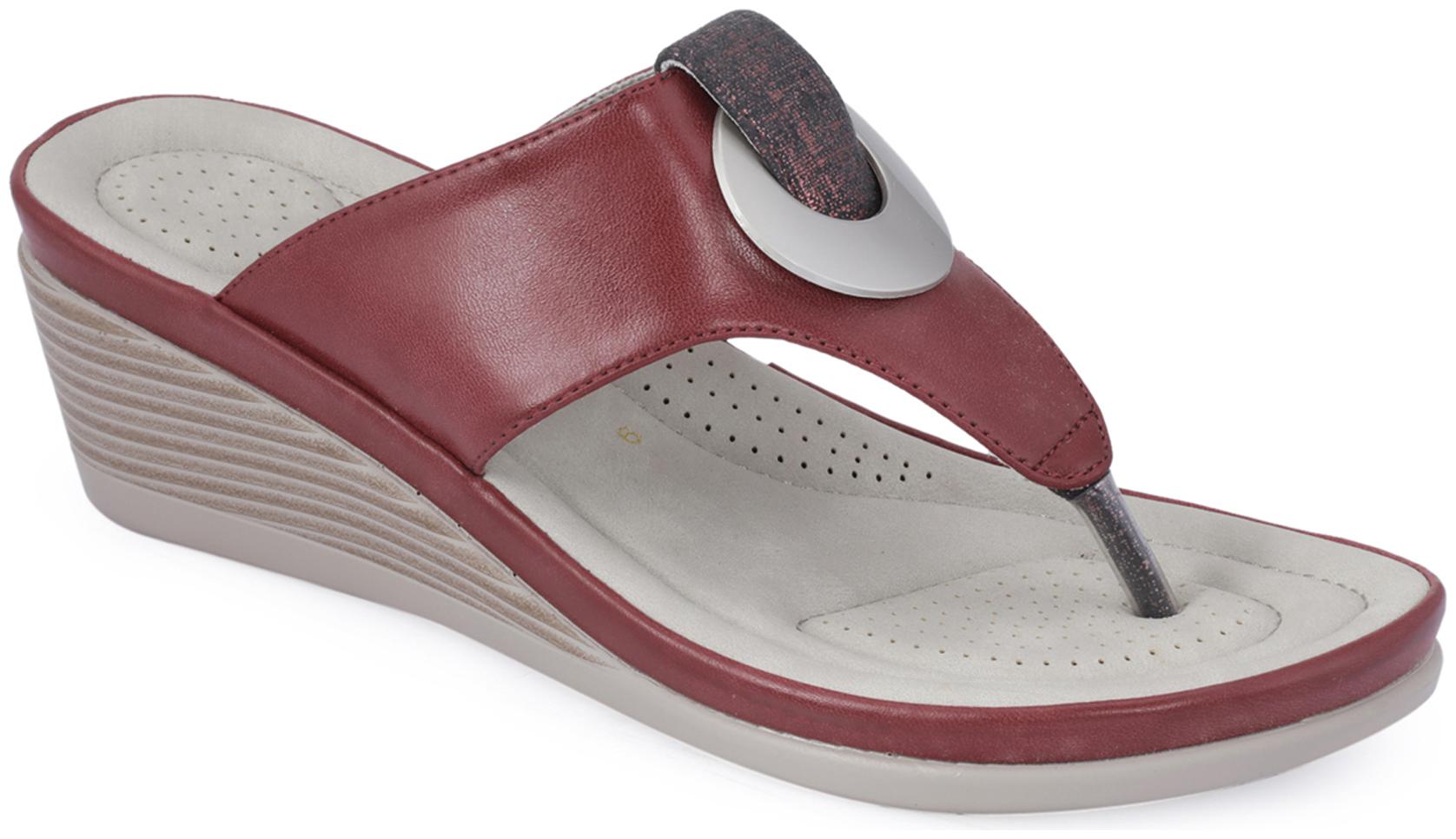 

Khadim s Women Red Heeled Sandals