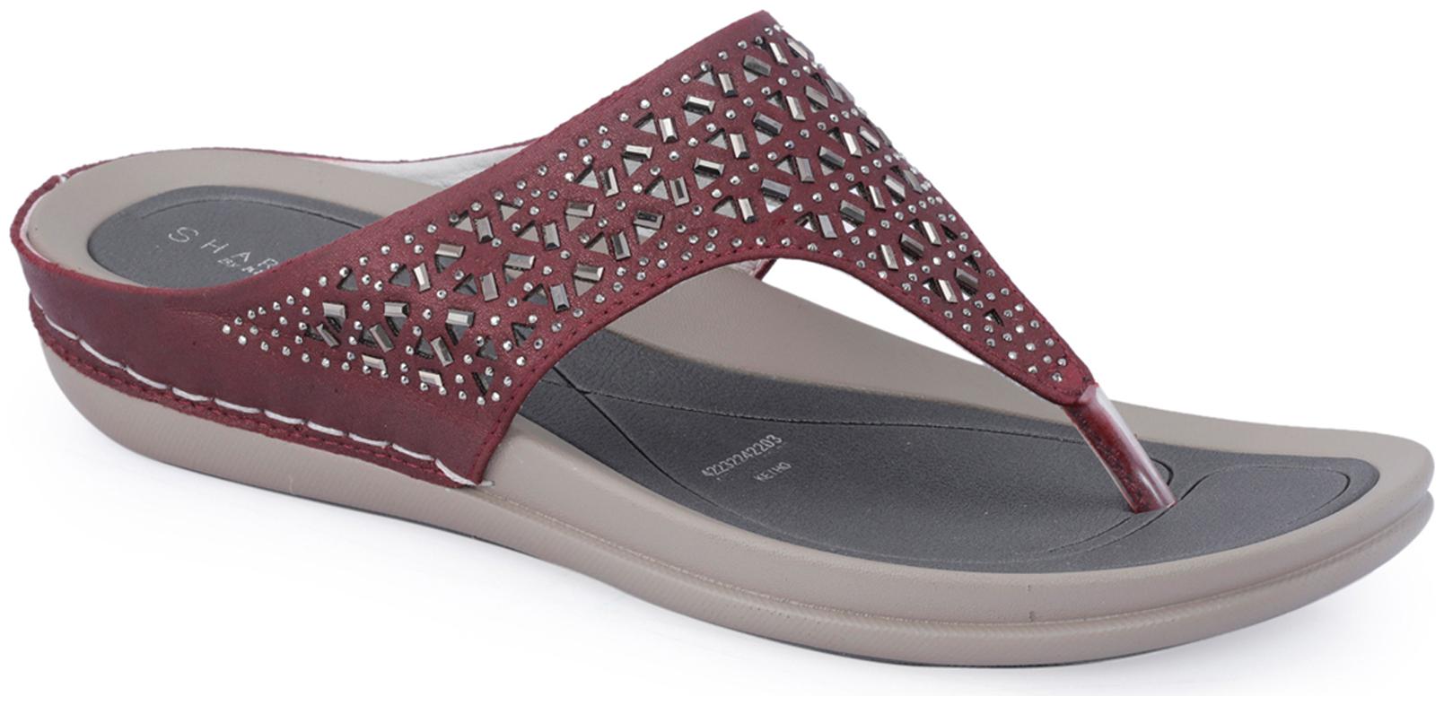 

Khadim s Women Red T-Strap Flats