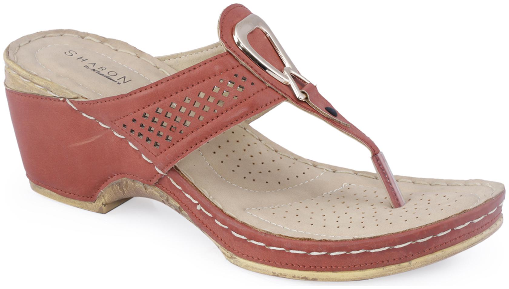 

Khadim s Sharon Women s Red Heel Sandal