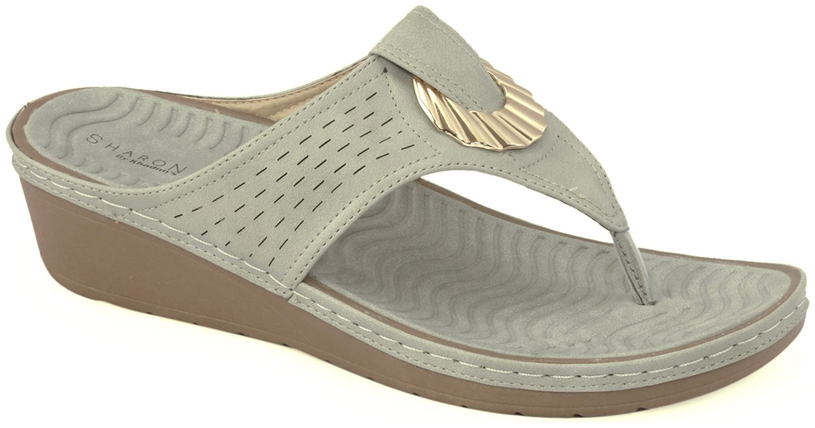 

Khadim s Women Grey Open Toe Flats