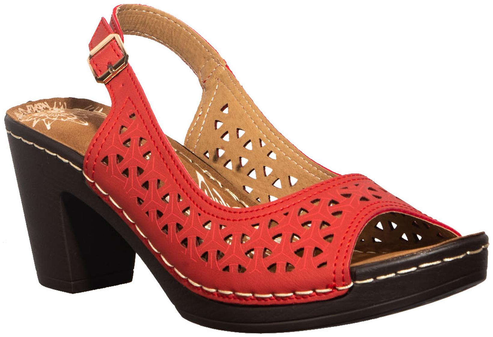 

Khadim s Women Red Heeled Sandals