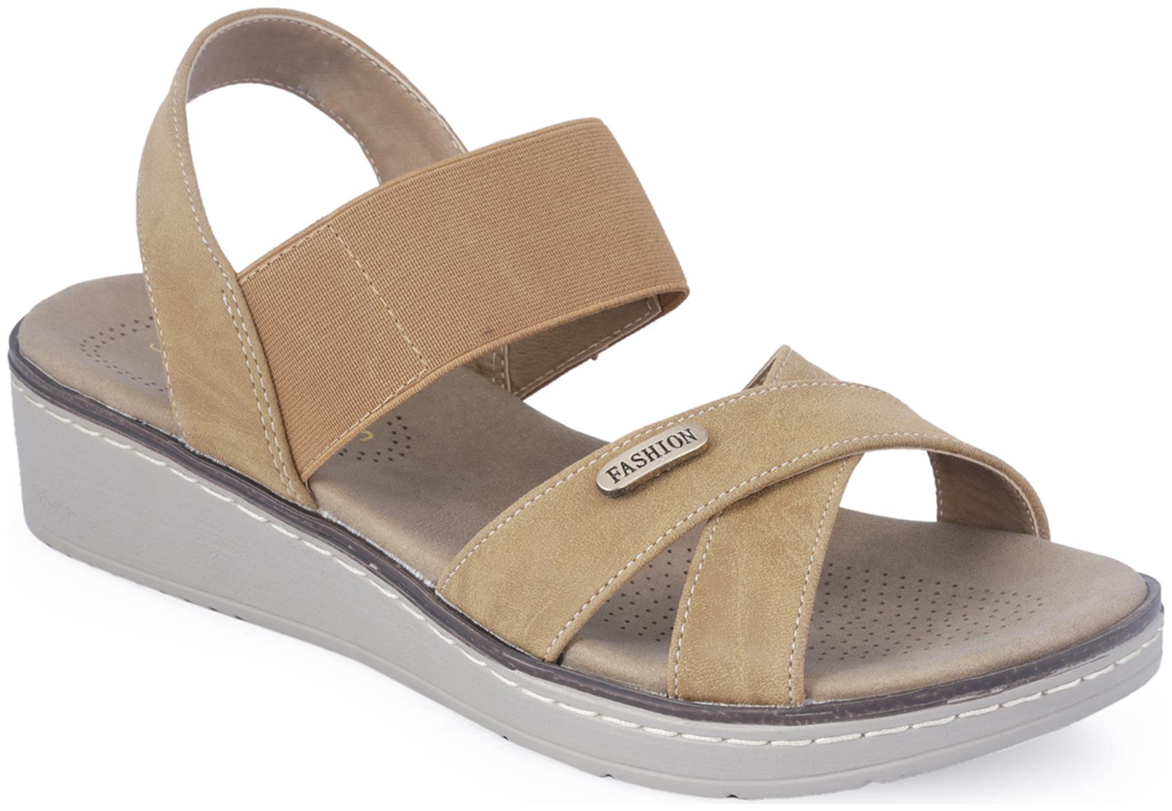 

Khadim s Sharon Women s Tan Heel Sandal