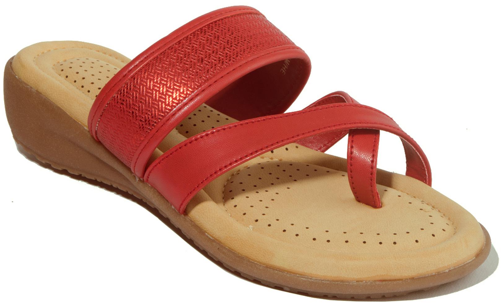 

Khadim s Women Red Open Toe Flats