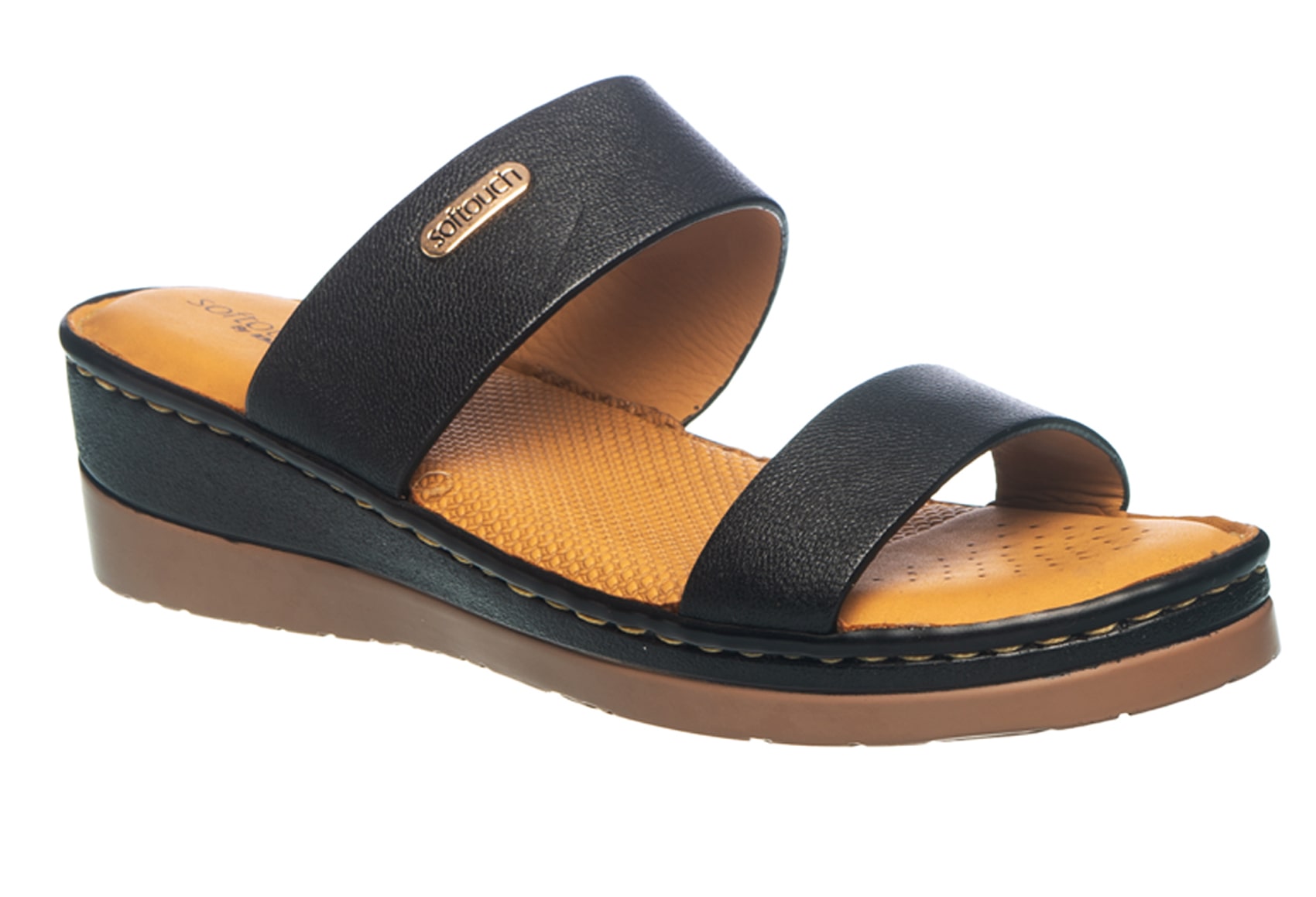

Khadim s Softouch Women Black Heel Slipper