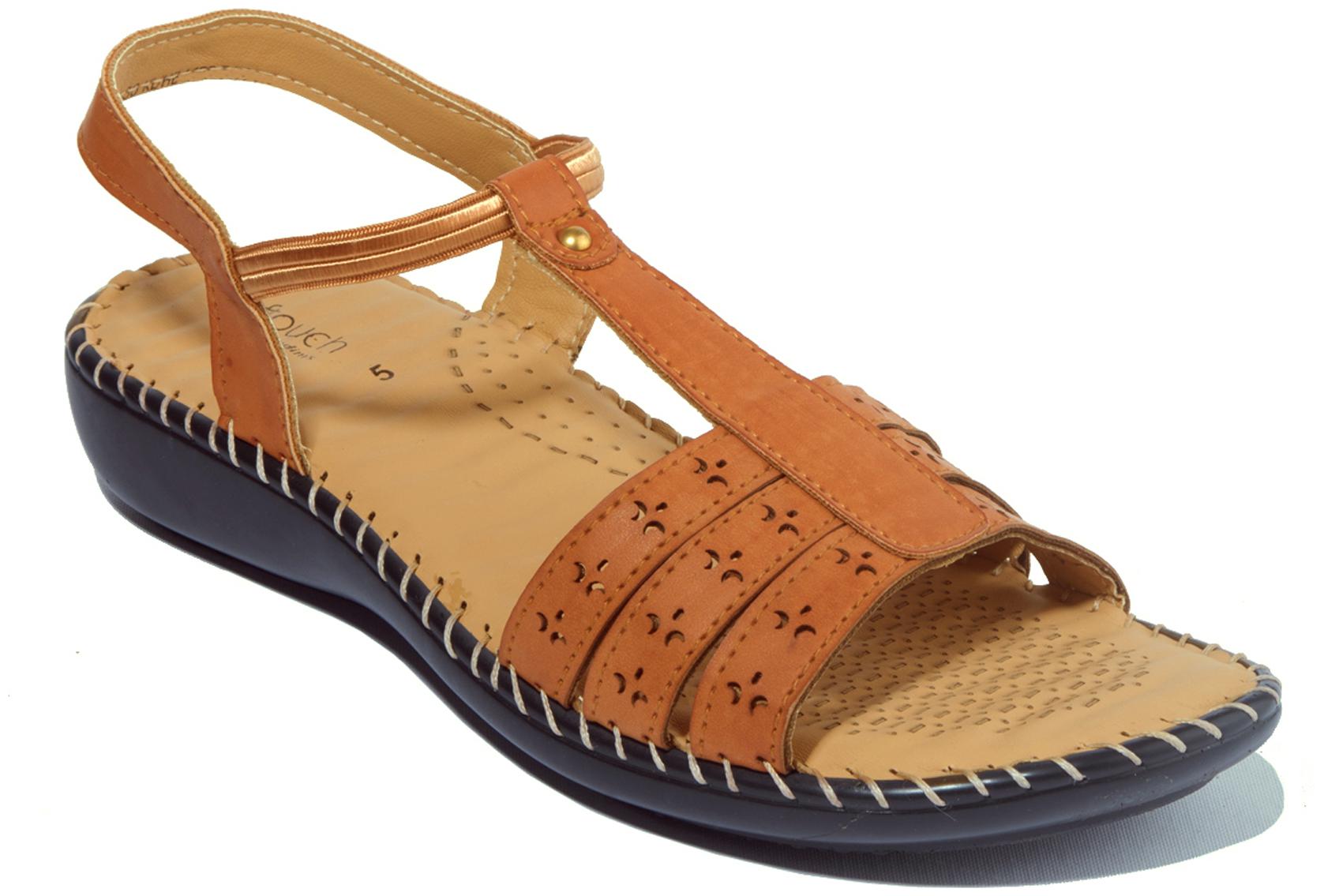 

Khadim s Softouch Women Tan Casual Flat Sandal