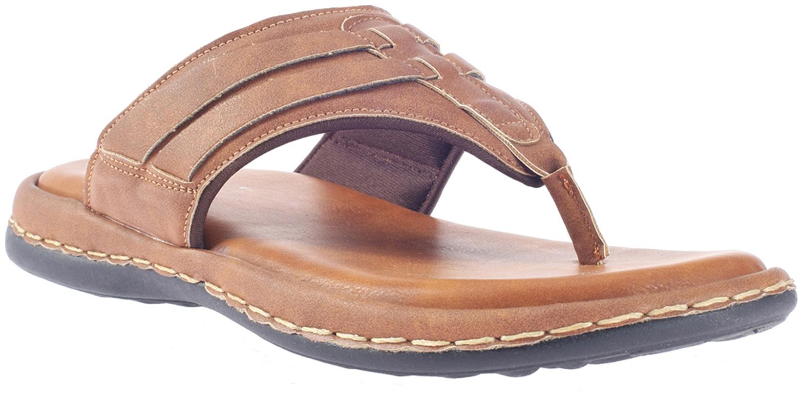 

Khadim s Softouch Men Tan Casual Slip-On Sandal