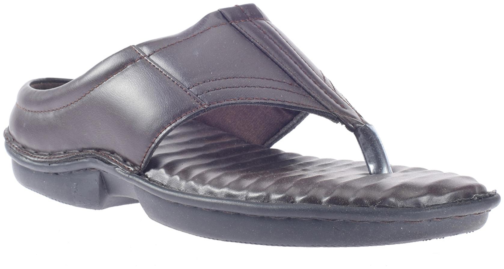 

Khadim s Softouch Men Brown Casual Slip-On Sandal