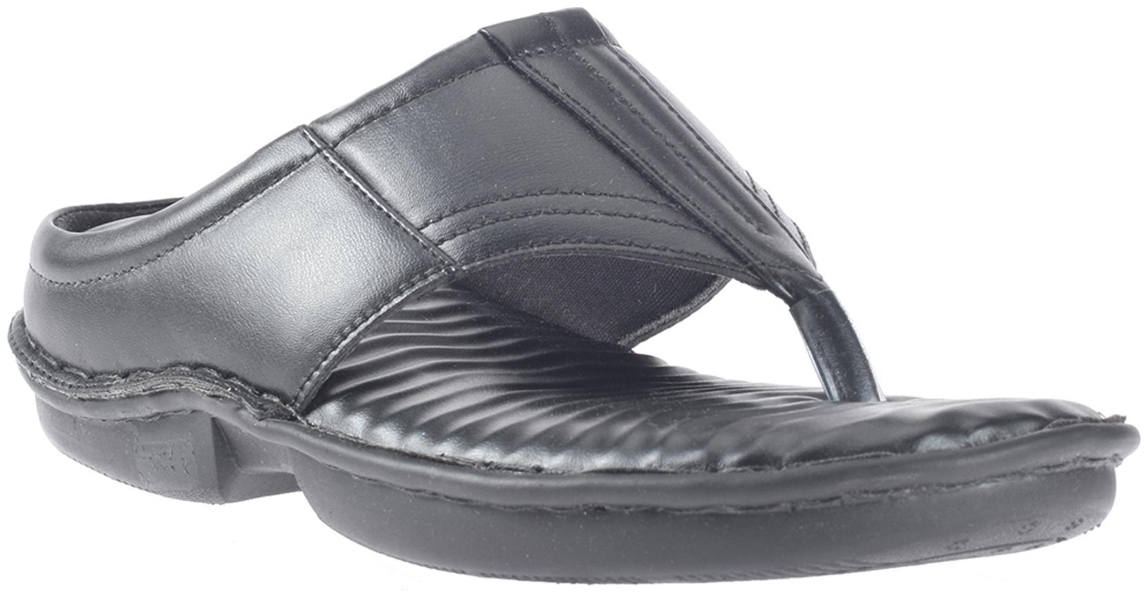 

Khadim s Softouch Men Black Casual Slip-On Sandal