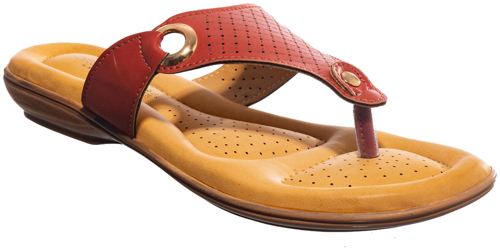 

Khadim s Women Red T-Strap Flats