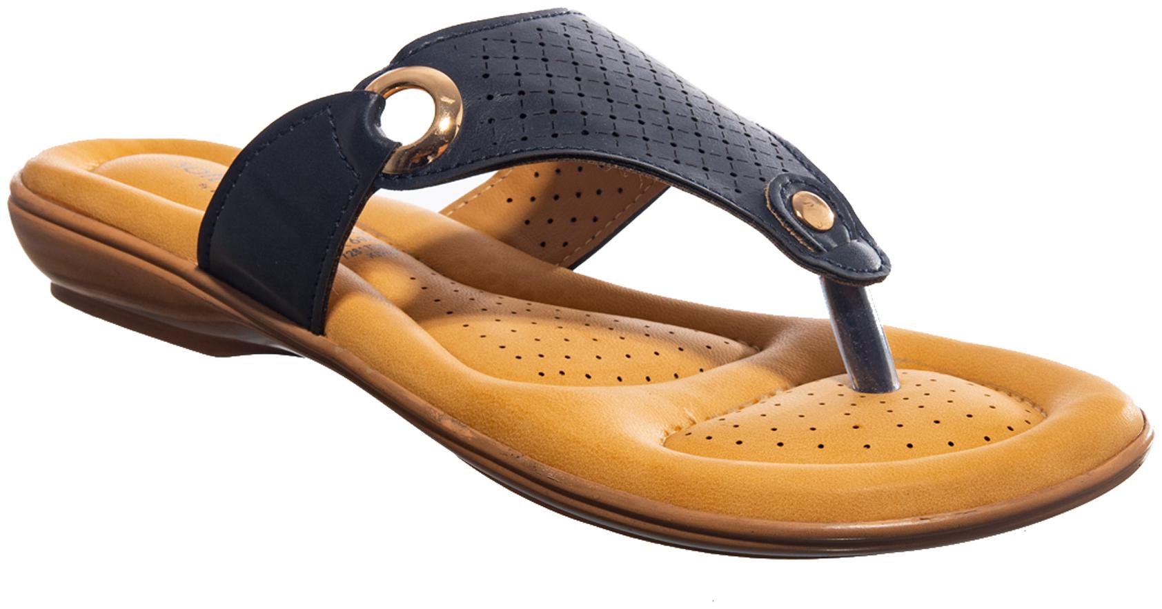 

Khadim s Women Navy Blue T-Strap Flats